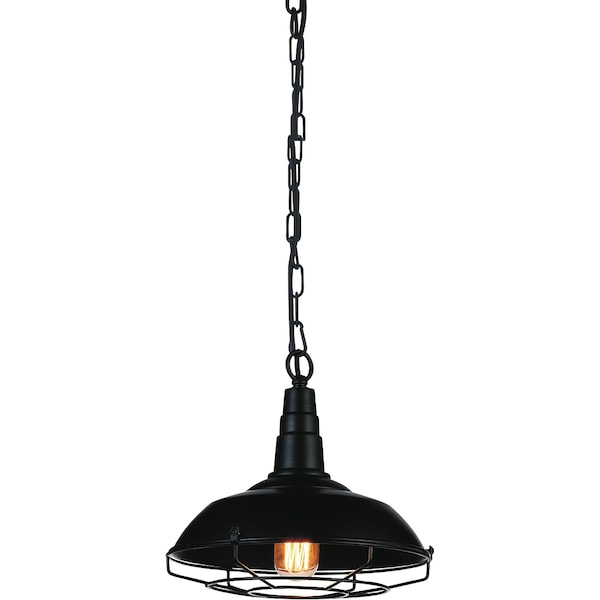 Cwi Lighting Morgan 1 Light Down Mini Pendant With Black Finish 9611P11-1-101 - main